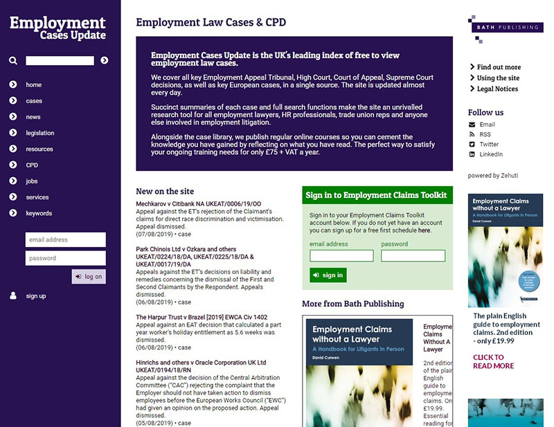 Employment Cases Update image